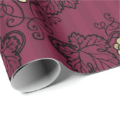 Met de benaming Burgundy Plum en Gold Wine Cadeaupapier (Rol Hoek)