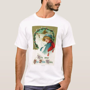 Met de beste gemoedsscène uit het nieuwjaar t-shirt