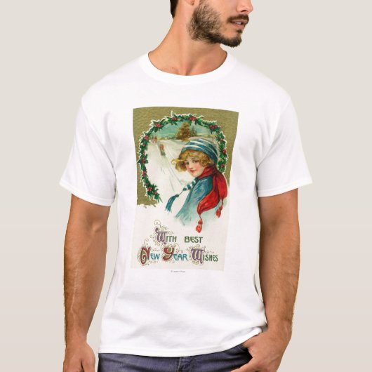 Met de beste gemoedsscène uit het nieuwjaar t-shirt (Voorkant)