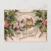 "Met de beste kerstwensen" Victoriaans Briefkaart (Voorkant)