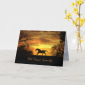 Met de beste sympathie voor paarden kaart (Gele Bloem)