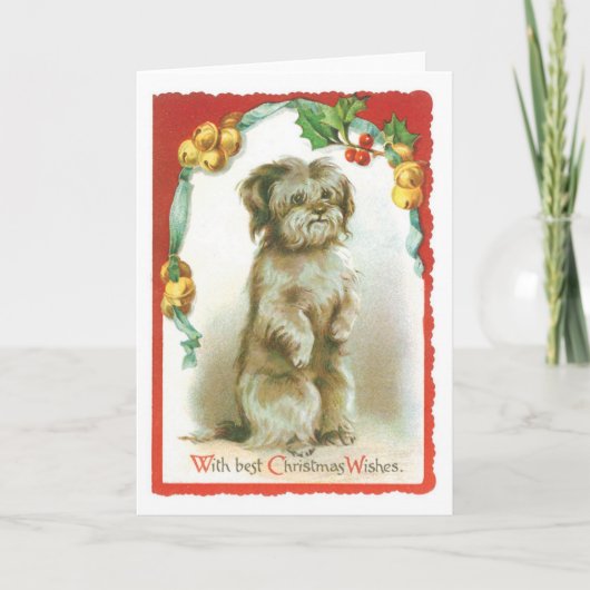 Met de Beste Wensen van Kerstmis Feestdagen Kaart (Voorkant)