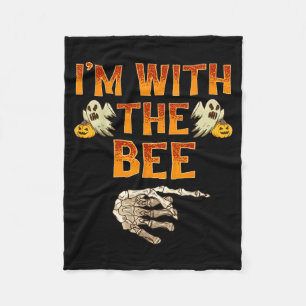 Met De Bij Shirt Kostuum Grappig Halloween Koppel Fleece Deken