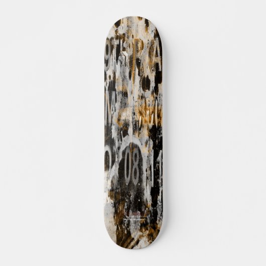 Met de cijfers skateboard (Voorkant)