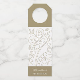 Met de compacte, elegante Business Gift Bottle Han Flessenhanger