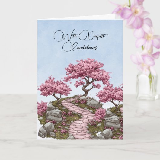 Met de diepste condoleances Sympathy Card Kaart (Orchidee)