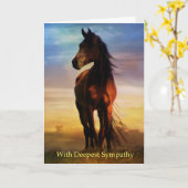 Met de diepste sympathie voor paarden Kaart (Gele Bloem)