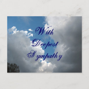 Met de diepste sympathiewolken briefkaart