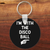 met de Disco Bal Grappige Halloween Matching Sleutelhanger (Voorkant)