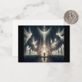 Met de engelen en de heiligen notitiekaartje (Voorkant / Achterkant in situ)