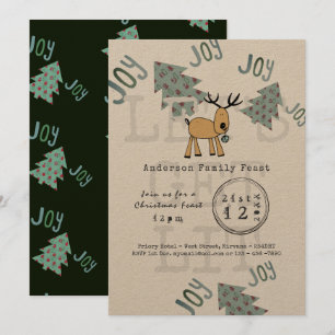 Met de feestelijke kerstfeestjes kunt u genieten v kaart