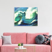 Met de 'flow crashing Ocean Waves Art' Canvas Afdruk (Insitu (Woonkamer))