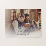 Met de foto van een paar wil je me trouwen legpuzzel<br><div class="desc">De Foto van de paar zal u me de puzzel van de puzzel ontmoeten u kunt gemakkelijk aanpassen met uw foto en douanebericht door de "Personalize"knoop te klikken.</div>
