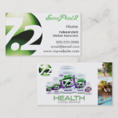 Met de gezondheid van SevenPoint2 eenvoudige Visit Visitekaartje (Voorkant / Achterkant)