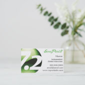 Met de gezondheid van SevenPoint2 eenvoudige Visit Visitekaartje (Staand voorkant)