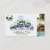 Met de gezondheid van SevenPoint2 eenvoudige Visit Visitekaartje (Achterkant)