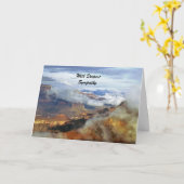 Met de grootste sympathie van Grand Canyon Clouds  Kaart (Gele Bloem)