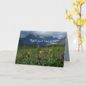 Met de grootste sympathie voor de berg Wildflower  Kaart (Gele Bloem)
