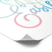 Met de hand aangemaakt, script voor de snelle verl poster (Hoek)