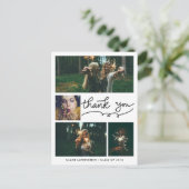 met de hand afstuderen | Vier foto's | Dank je Briefkaart (Staand voorkant)