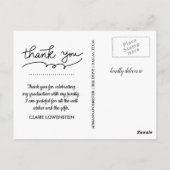 met de hand afstuderen | Vier foto's | Dank je Briefkaart (Achterkant)