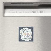 Met de hand bekroonde kleinkinderen maken het leve magneet (Insitu (Vaatwasser))