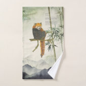 Met de hand beschilderd Bedreigde Rode Panda Handdoek (Handdoek)