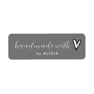 Met de Hand Gebouwd product Pastelkleurig Initiaal Etiket