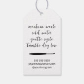 Met de Hand Gebreide Crochet Cadeaulabel (Achterkant)