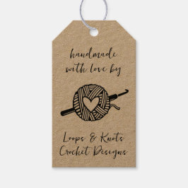 Met de Hand Gehaakt Crochet Cadeaulabel