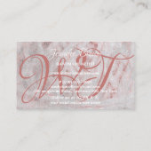 Met de hand gehakte hagel amigurumi brei visitekaartje (Achterkant)