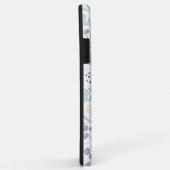 Met de hand geïllustreerd bloem- en bladpatroon Case-Mate iPhone case (Achterkant/rechts)