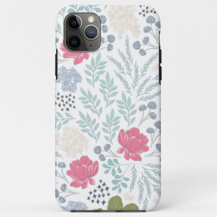 Met de hand geïllustreerd bloem- en bladpatroon Case-Mate iPhone case