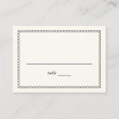 Met de hand geïllustreerd golvend Lijst Plaatskaartje (Voorkant)