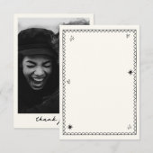 Met de hand geïllustreerde Champagne Toren Retro F Bedankkaart (Voorkant / Achterkant)