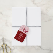  met de hand geillustreerde Valentijnsdag XXOO Cadeaulabel (Met Touw)