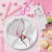 Met de hand geïllustreerde wilde orchidee papieren bordje (Feest)