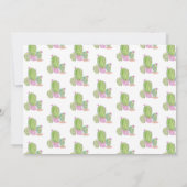 Met de hand gekleurde Cactus Planten Housewarming  Kaart (Achterkant)