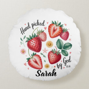 Met de Hand Gekozen door God Johannes 15:16 Ronde  Rond Kussen