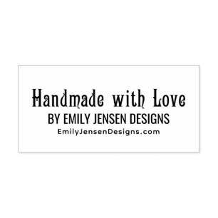 Met de Hand Gemaakt #5 Bedrijfsnaam Website URL Zelfinktende Stempel