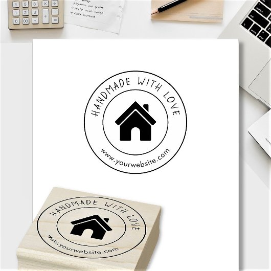 Met de Hand Gemaakt Aangepast Logo Tekst Persoonli Rubberstempel