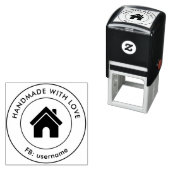 Met de Hand Gemaakt Aangepaste Logo Tekst Zelfinktende Stempel (In situ)