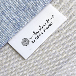 Met de hand gemaakt door gehaakte garen persoonlij grosgrain lint