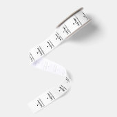 Met de hand gemaakt door Sew on Labels Met maatwer Grosgrain Lint (Achterkant)