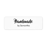 Met de hand gemaakt in Script door Uw Naam Zwart e