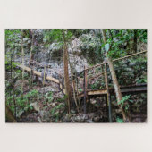 Met de hand gemaakt junglepad legpuzzel (Horizontaal)
