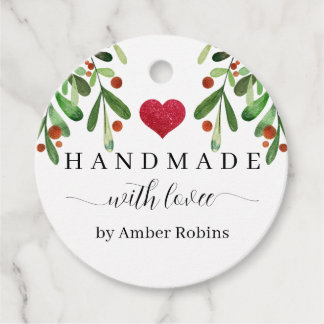Met de Hand Gemaakt Kerstmis Bedankjes Labels