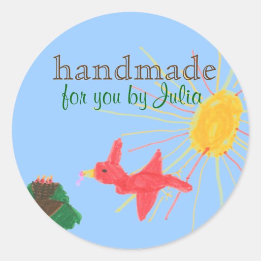 "Met de hand gemaakt" label (Voorkant)