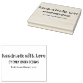 Met de Hand gemaakt met Liefde #1 Bedrijfsnaam Web Rubberstempel (Gestempeld)