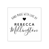 Met de hand gemaakt met liefde | Aangepaste ambach Rubberstempel (Afrduk)